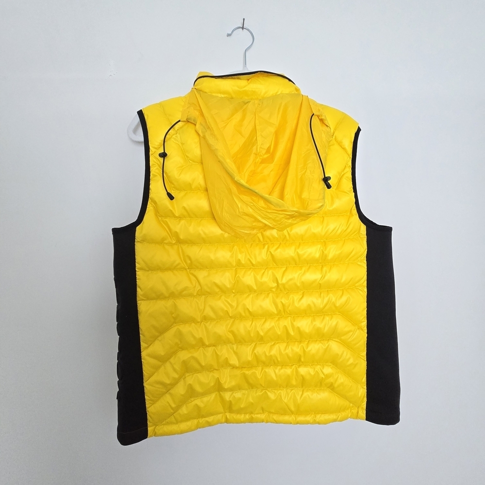Body Glove Yellow and Black Men's Down Puffer Winter Vest Medium - Picture 6 of 8